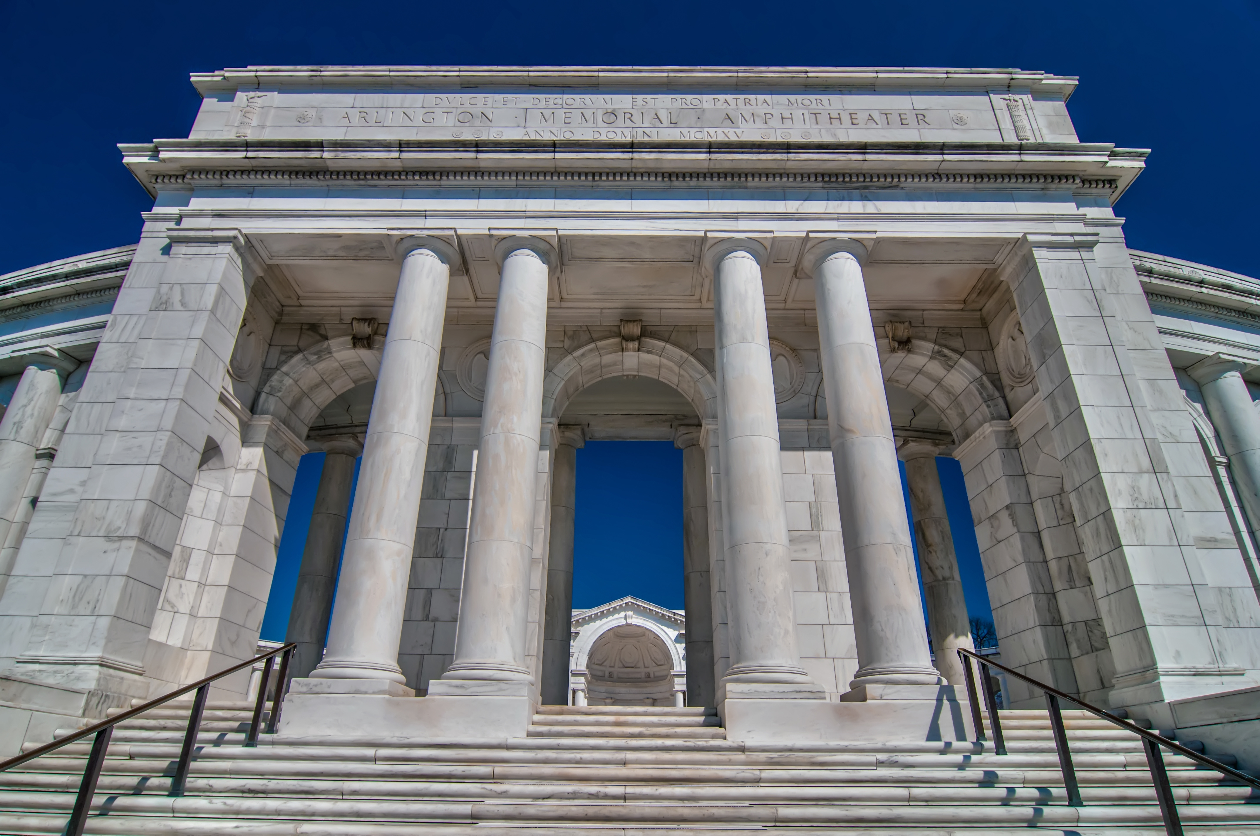 View  of the Memorial Amphitheater at arlington cemetery